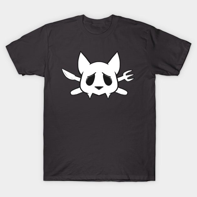 Skull Kitty T-Shirt by FWartist